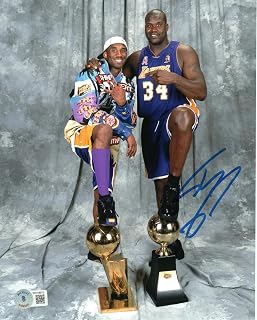 Shaquille O'Neal Signed Los Angeles Lakers 2002 NBA Champs 8x10 Photo Beckett - Autographed NBA Photos