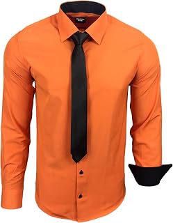 Subliminal Men's Easy Iron Shirt Plain Long Sleeve Slim Fit Christmas Valentine's Day Gift RN77