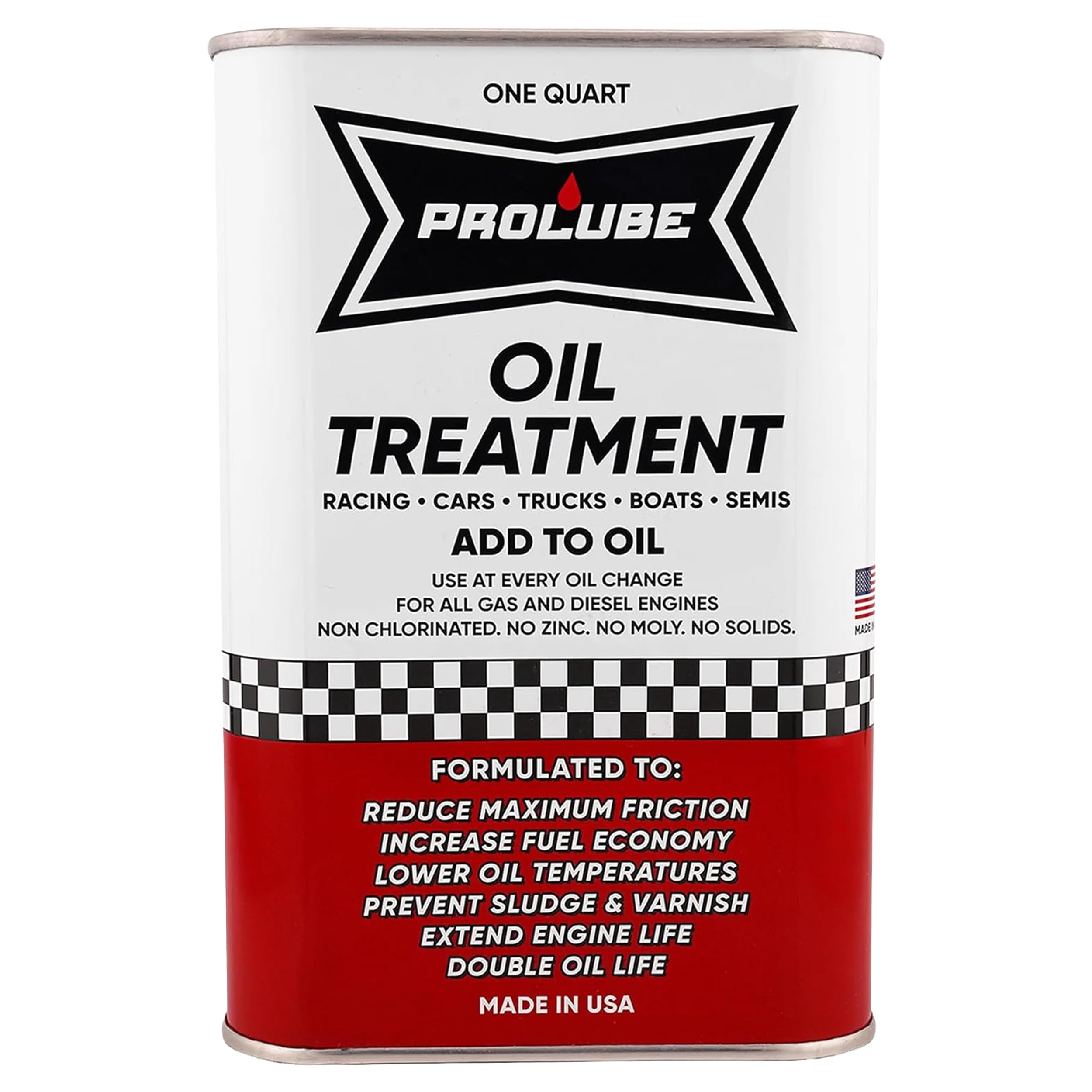 Prolube Oil Treatment - Engine Oil Additive for Gas & Diesel Engines - Reduces W