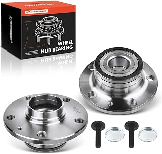 A-Premium 2 x Rear Wheel Bearing and Hub Assembly, High Carbon Steel | Compatible with Audi Q3 2015-2018, TT 2008-2009 & Volkswagen Jetta 2005-2018, Passat, Beetle, CC, EOS, Golf, GTI, Tiguan