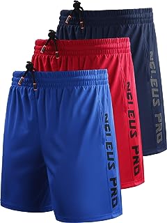 Neleus Men's Lightweight Workout Athletic Shorts with Pockets