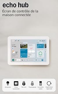 Amazon Echo Hub, 8" smart home control panel, Experience a refreshed interface with customisation and Alexa+. Compatible with thousands of devices, with Alexa+ Early Access