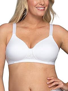 Vanity Fair Women's Full Figure Beauty Back Smoothing Bra, 4 Way Stretch Fabric, Lightly Lined Cups Up to H Molded Bra
