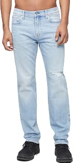 Calvin Klein Men's Straight Fit Jeans, Hourglass, 28x32