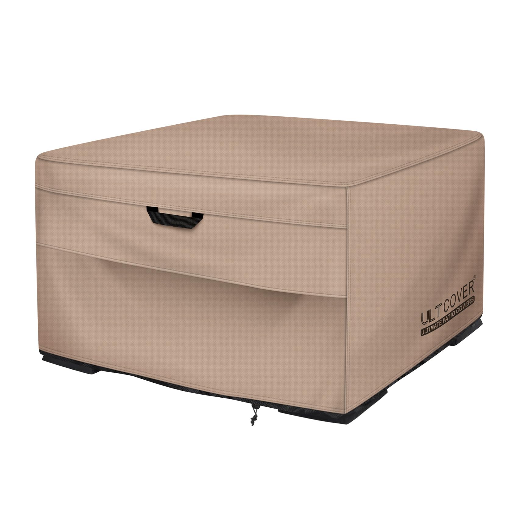ULTCOVER Waterproof Square Patio Fire Pit Table Cover 44 inch | Heavy Duty 600D 