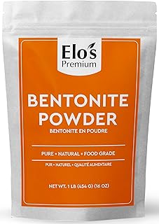 Bentonite Powder Clay (1lb)| Packed in Canada| 100% Pure and All-Natural Food-Grade Agent| Wine Clarifier and Fining Agent| by Elo’s Premium