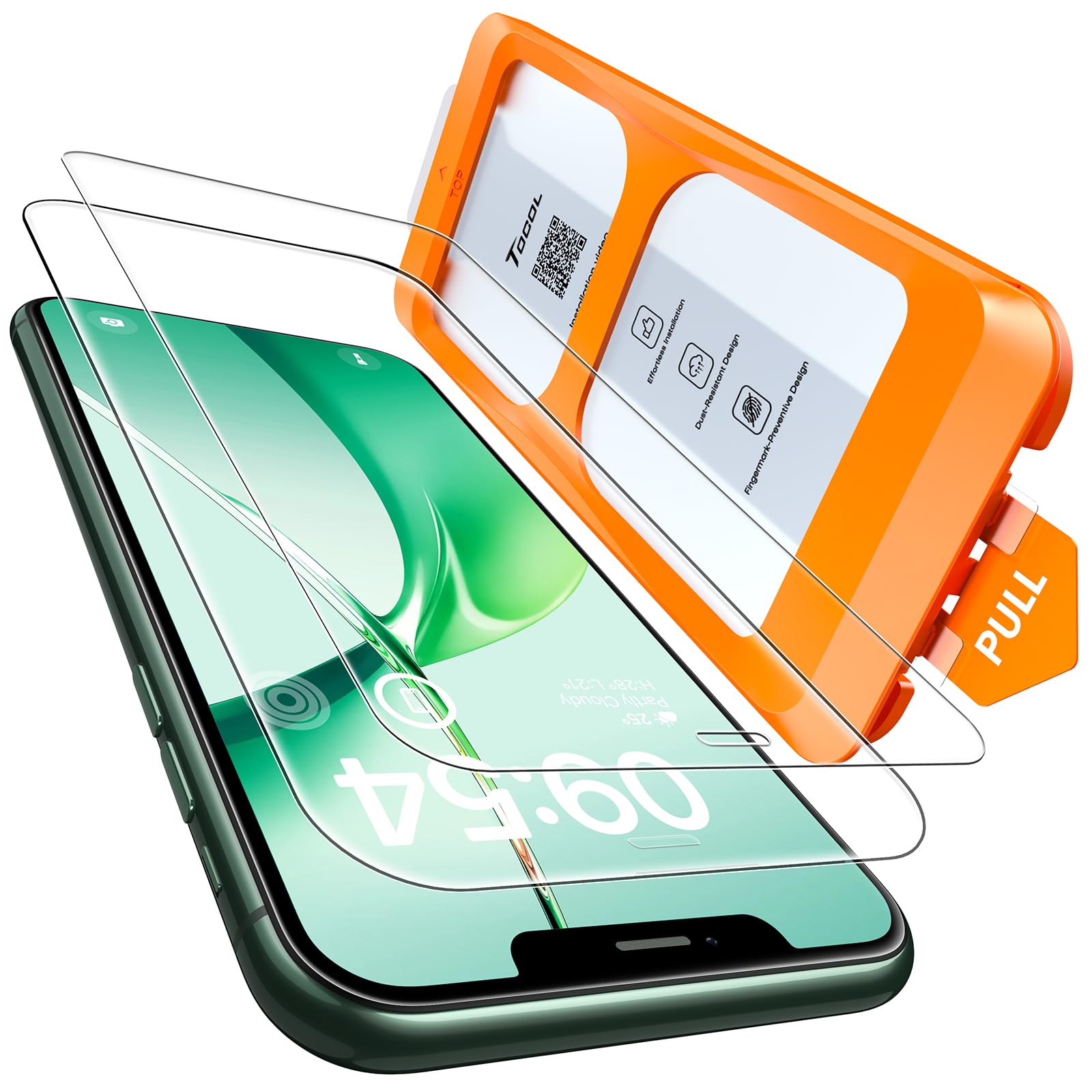 TOCOL for iPhone 11 Pro Max / Xs Max Screen Protector, Easy Installation