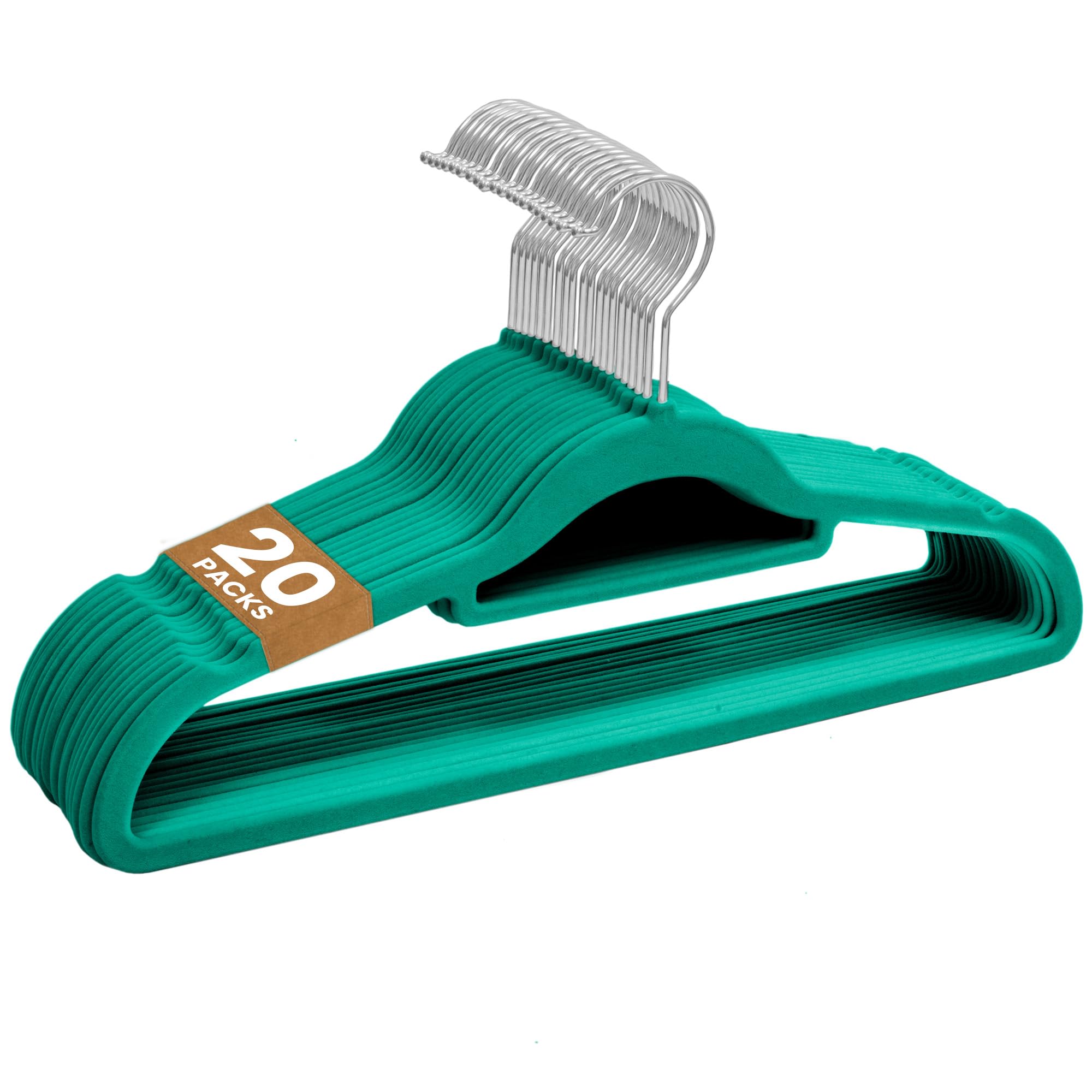 Sasha Morel Velvet Hangers, Non-Slip Velvet Hangers for Clothes, Space Saving Ad