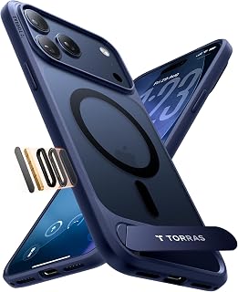 TORRAS Ostand L1 for iPhone 17 Pro Max Case - Integrated Stand - Blue