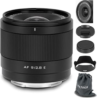 VILTROX 9mm F2.8 E-Mount APS-C Lens for Sony, Auto Focus Ultra-Wide Prime Lens for Sony E-Mount Cameras FX30 ZV-E10 ZV-E10II A6700 A6600 A6500 A6400 A6300 A6100