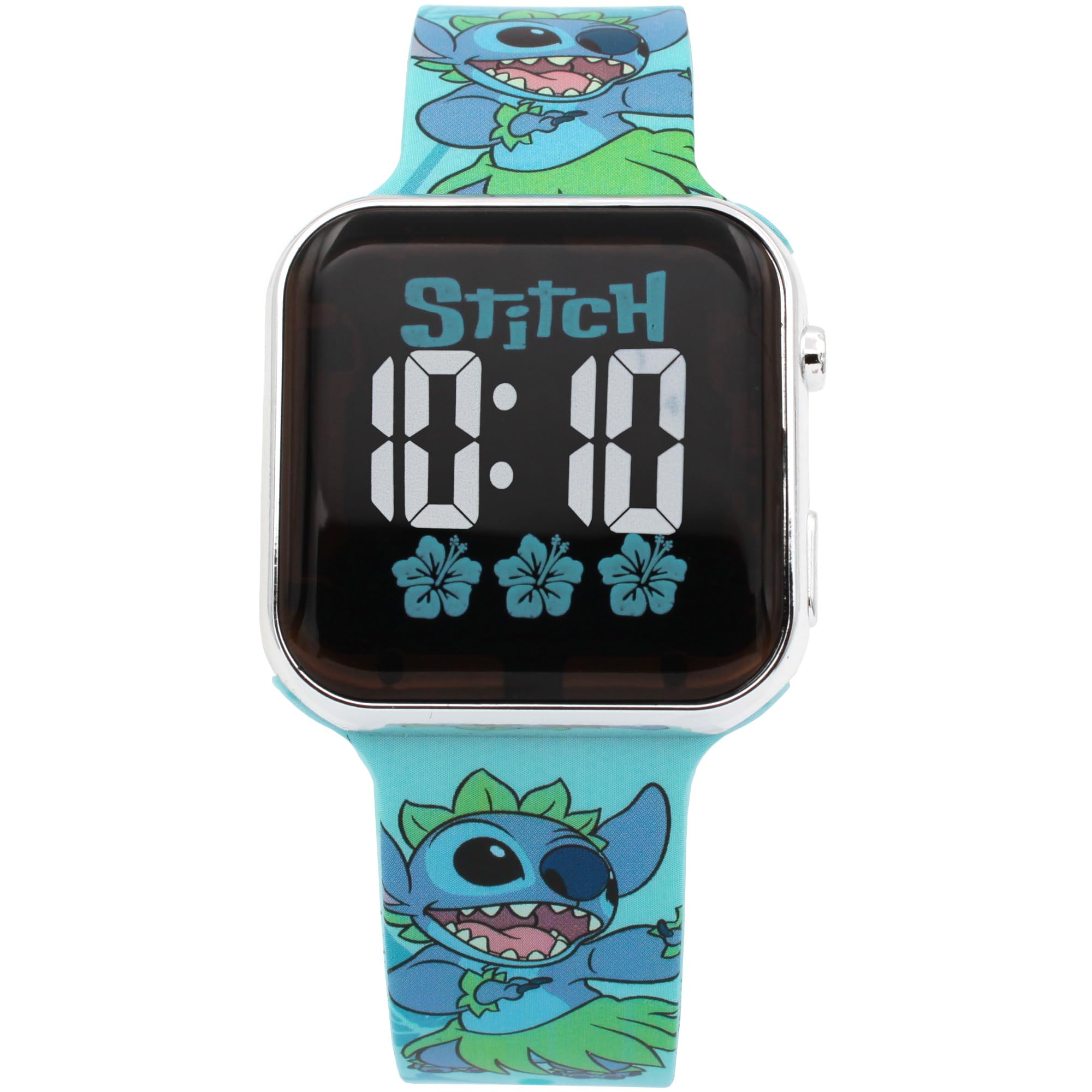 Disney Lilo & Stitch LED Digital Watch for Kids, Touch-Activated Display, Adjust