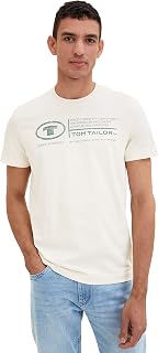 Tom Tailor Men's Basic Cotton T-Shirt with Print