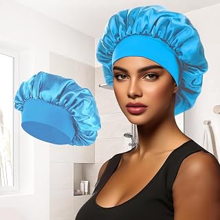 Women Adjustable Elastic Bonnet Bonnet Bonnet Cap One Size Fits All Long Curly Hair