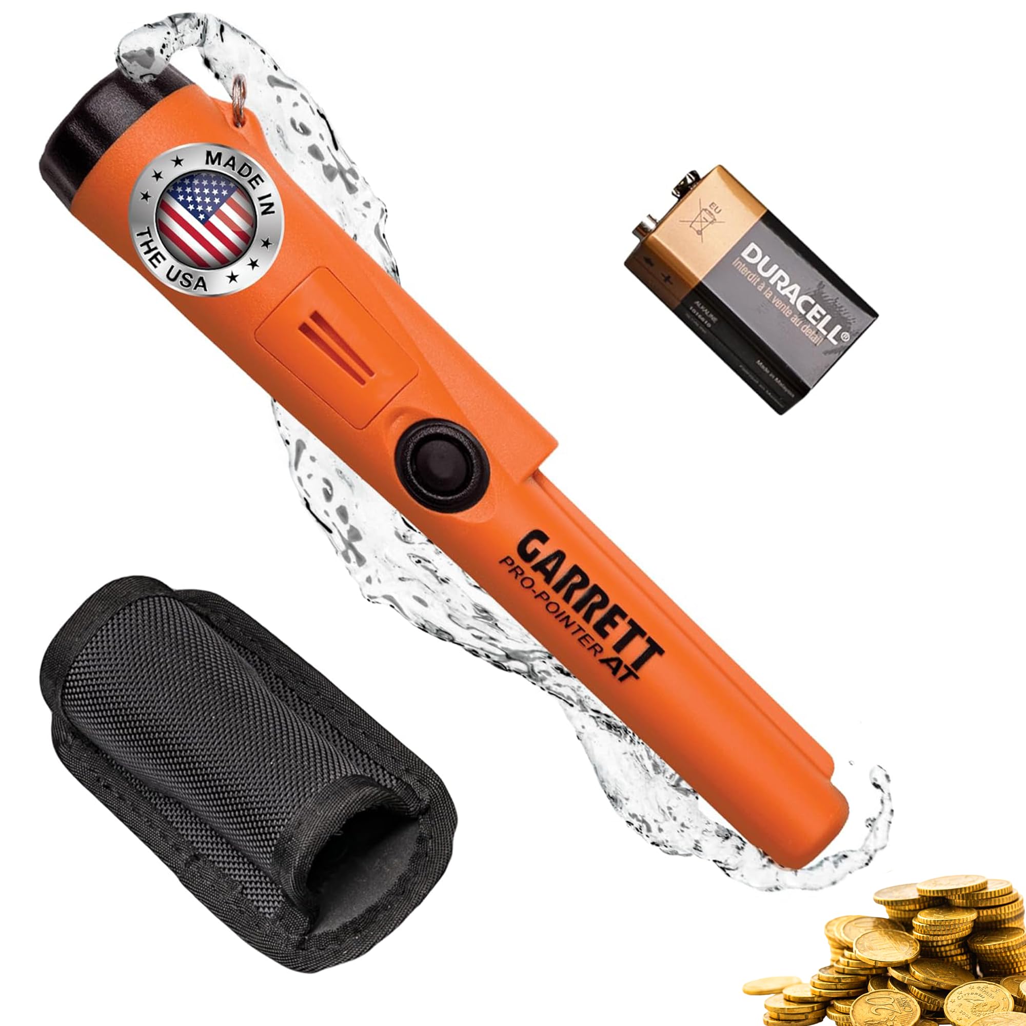 Garrett Pro-Pointer AT Waterproof Metal Detector - Made in The USA - 20ft Submer