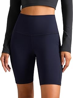Colorfulkoala High Waisted Biker Shorts with Pockets 8"/10" Inseam