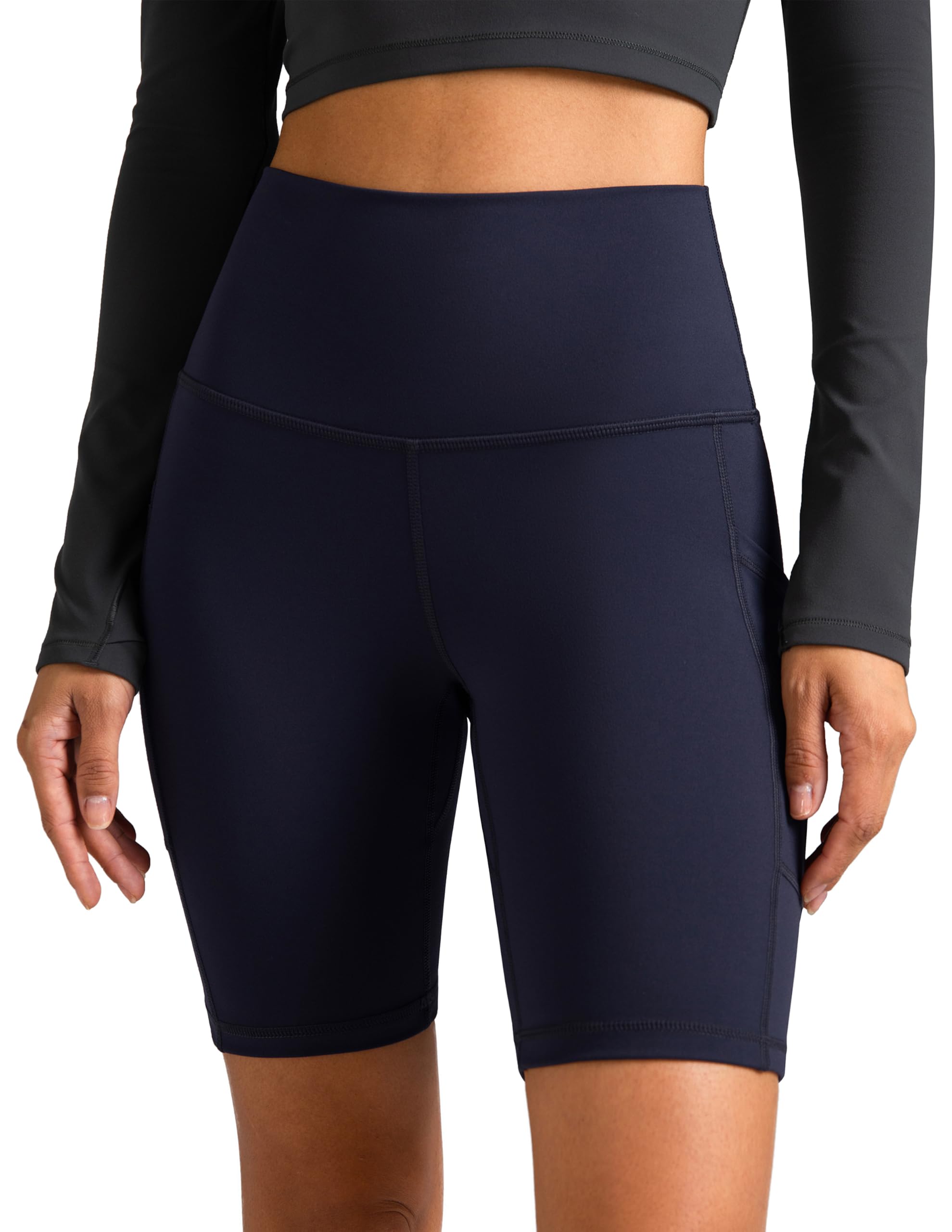 Colorfulkoala High Waisted Biker Shorts with Pockets 8"/10" Inseam