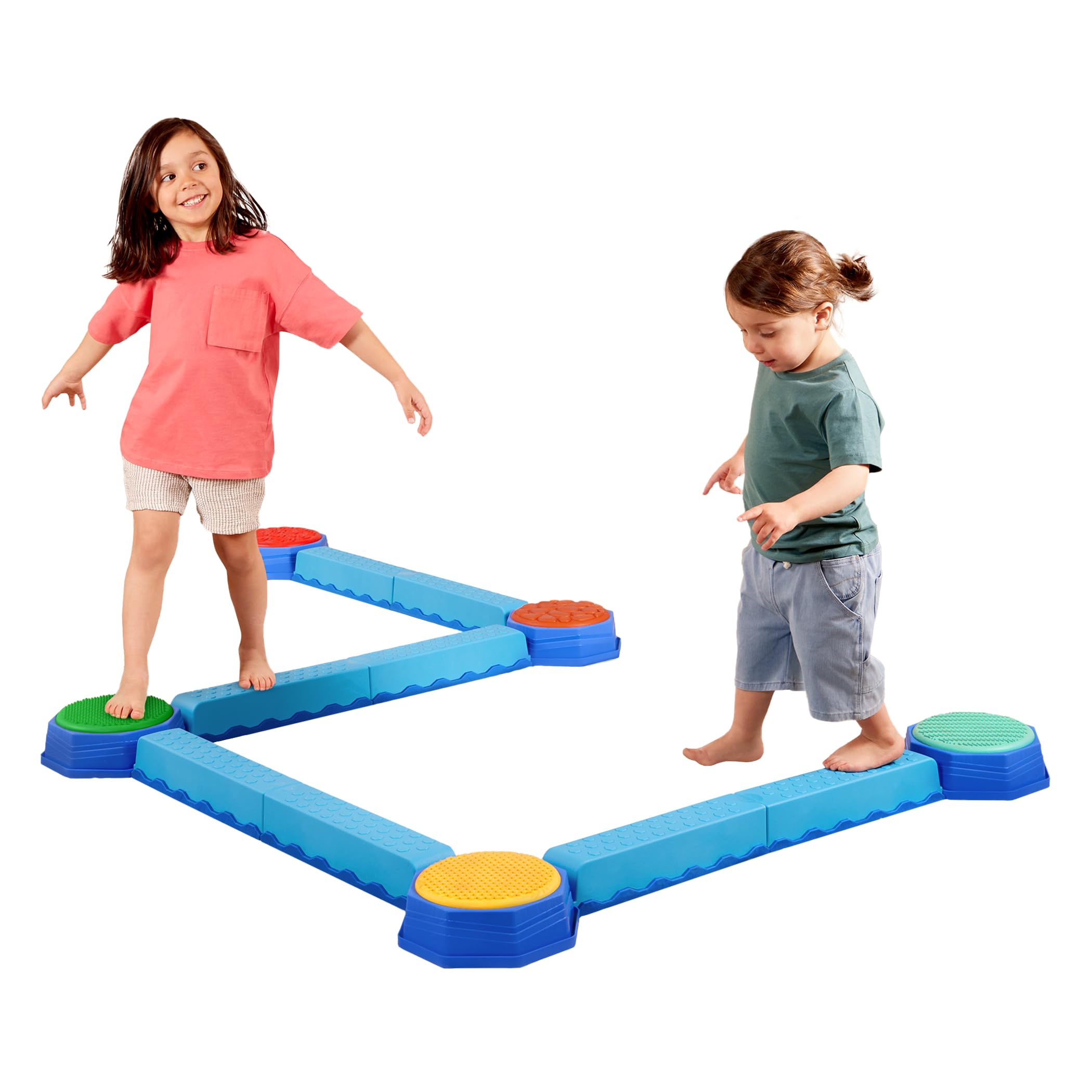 Battat Busy Beams Balance Beam Set, 13-Piece Sensory Sensory and Active Toy | Bu