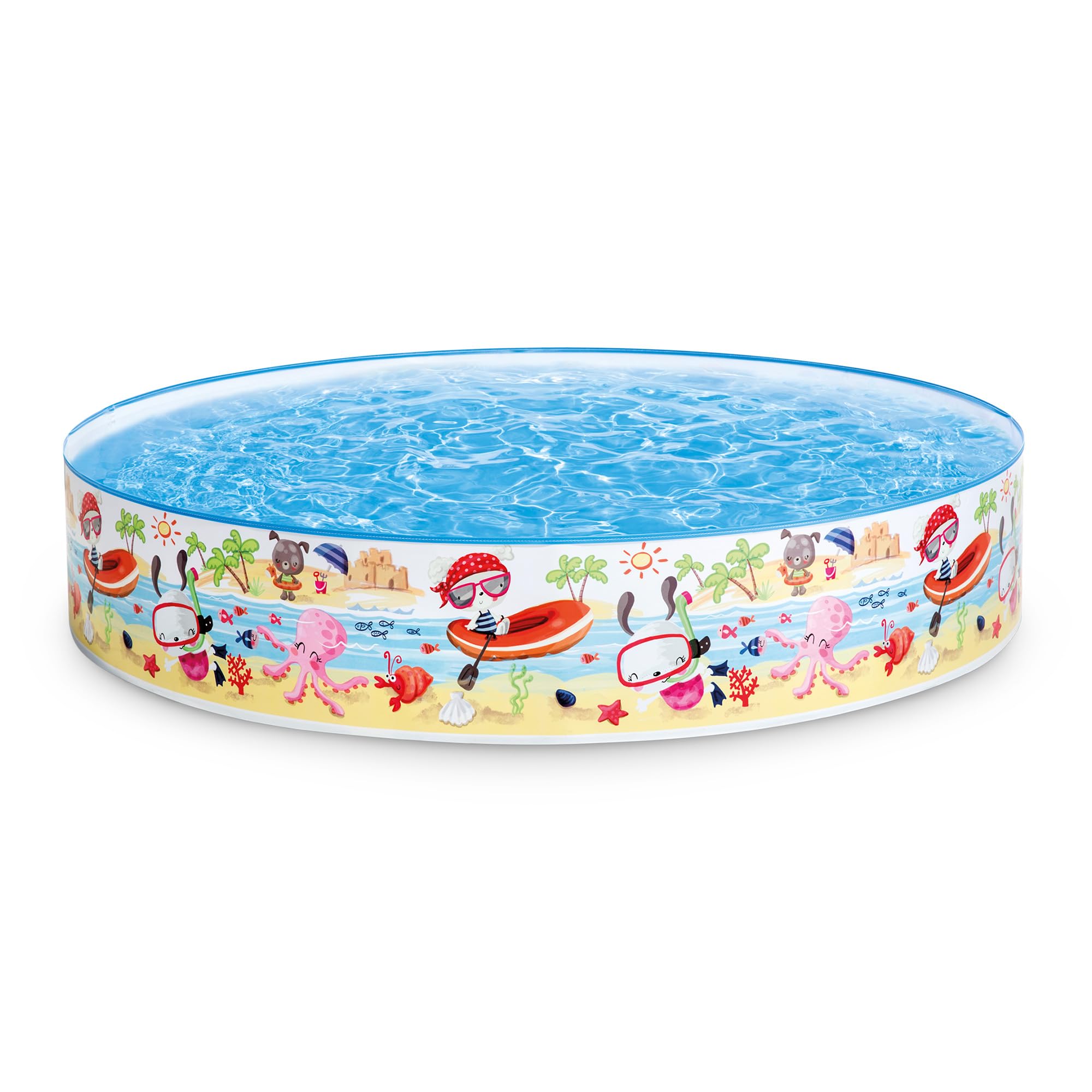 INTEX Beach Days SnapSet 5ft x 10in Kiddie Pool, Non-Inflatable | 56451EP - Hard