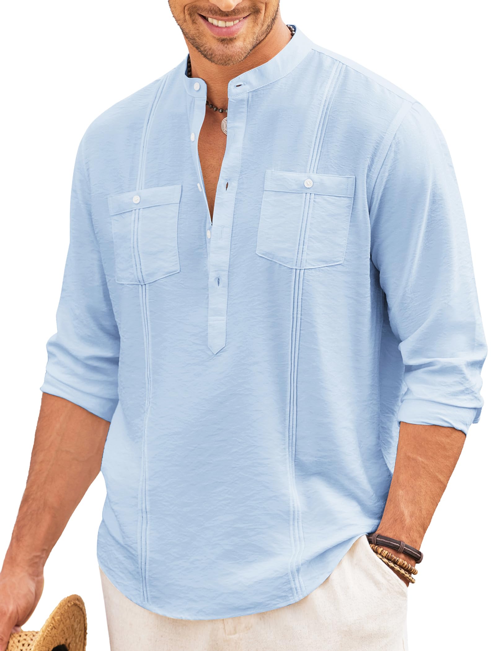 COOFANDY Ztj009538 Men's Button-Down Shirt (Pack of 1)