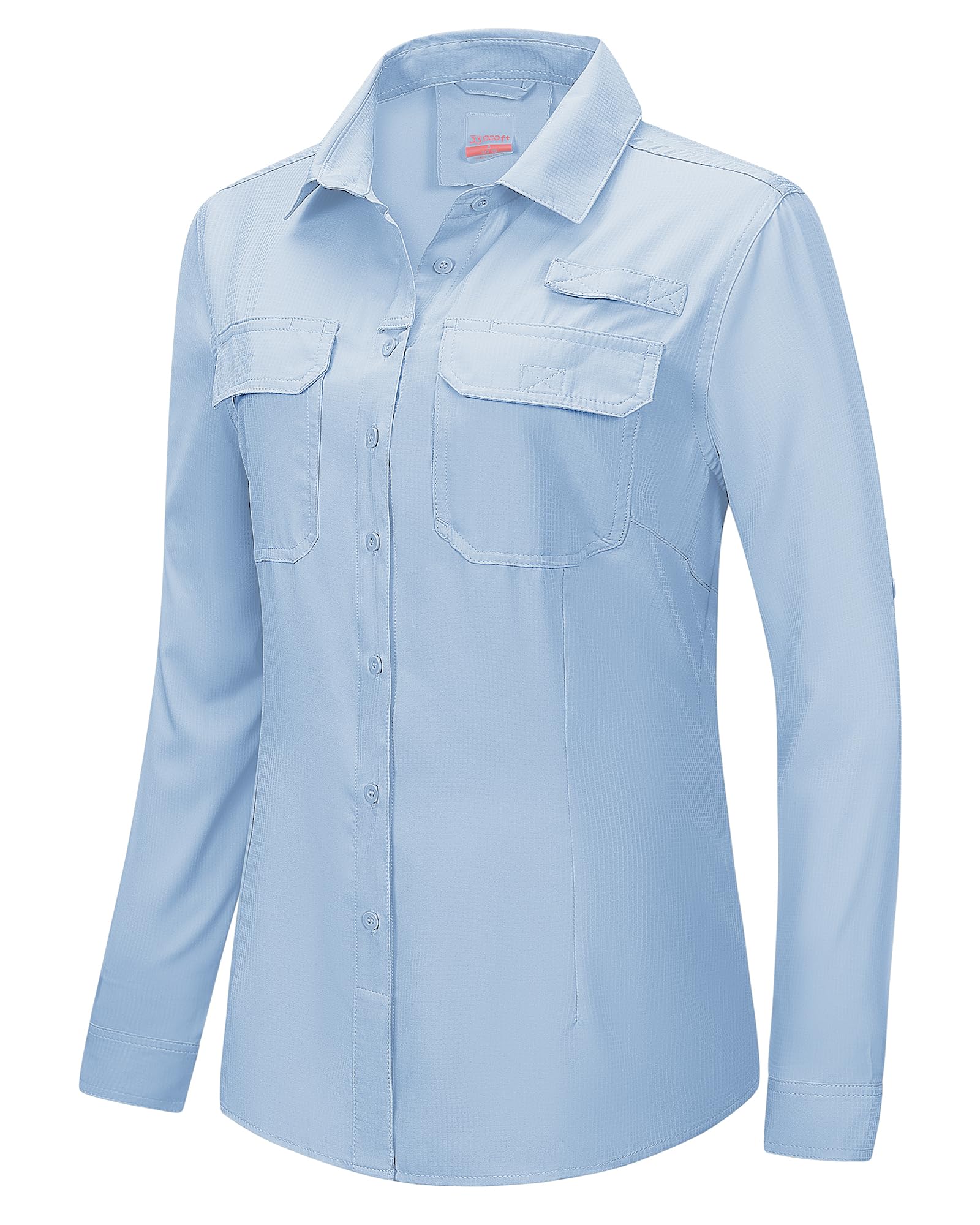 33,000ft Camisa de manga larga con protección solar UPF 50+ UV para mujer, de se