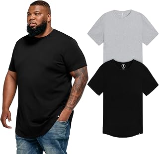 STRONGSIZE Men's Big and Tall Shirts – Stretch T-Shirt for Casual Wear