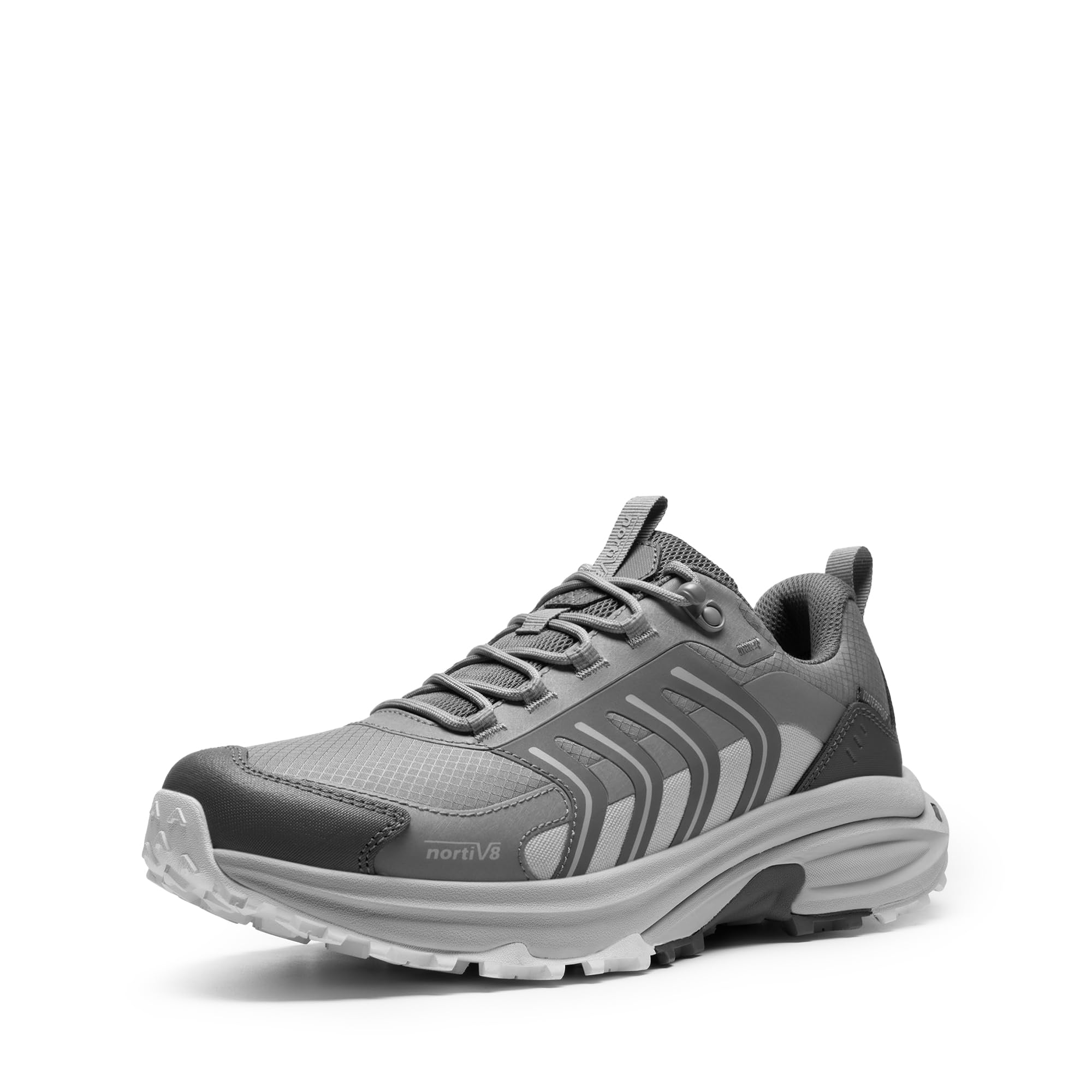 NORTIV 8 Men's Trekking Shoes, Waterproof, Non-Slip, Lightweight Comfort Walking