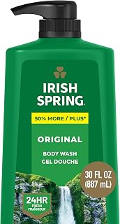 Irish Spring Body Wash for Men, Original Scent, 887 mL | Face and Body Wash, Men’s Body Wash, Paraben-Free, Moisturizing, Retains Skin's Natural Moisture, Grooming