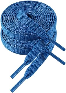 VSUDO 8mm Flat Sports Laces and Laces for Sneakers, Sneakers and Sports Shoes - 29 Colours and 14 Lengths Available, Cheap and Durable - 1 or 2 Pairs