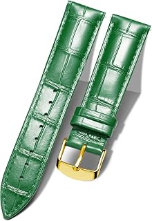 BINLUN Leather Watch Strap 10mm-24mm Crocodile Design Alligator Quick Release Replacement Straps for Smartwatch Men Women