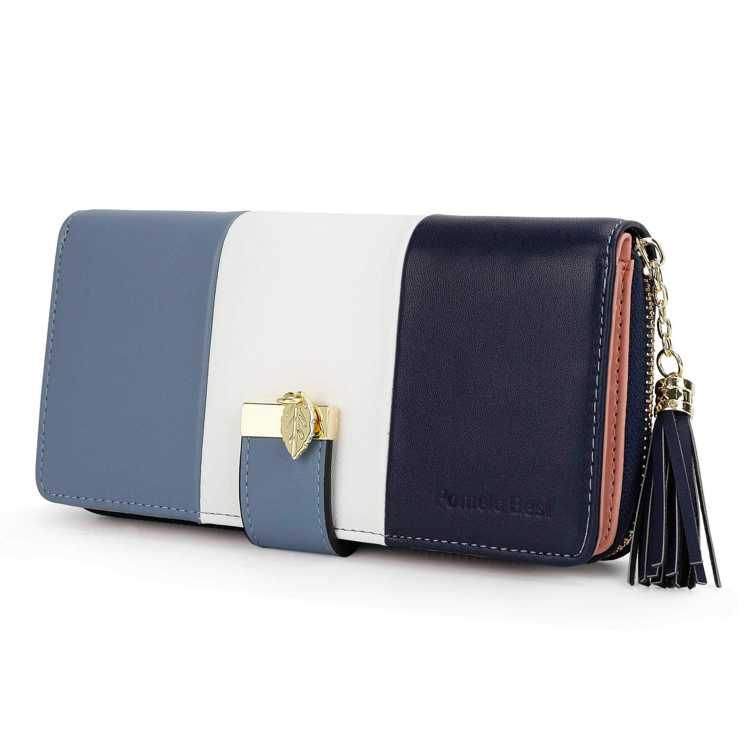 Pomelo Best RFID Wallet for Women Bifold Multi Card Slots Leather