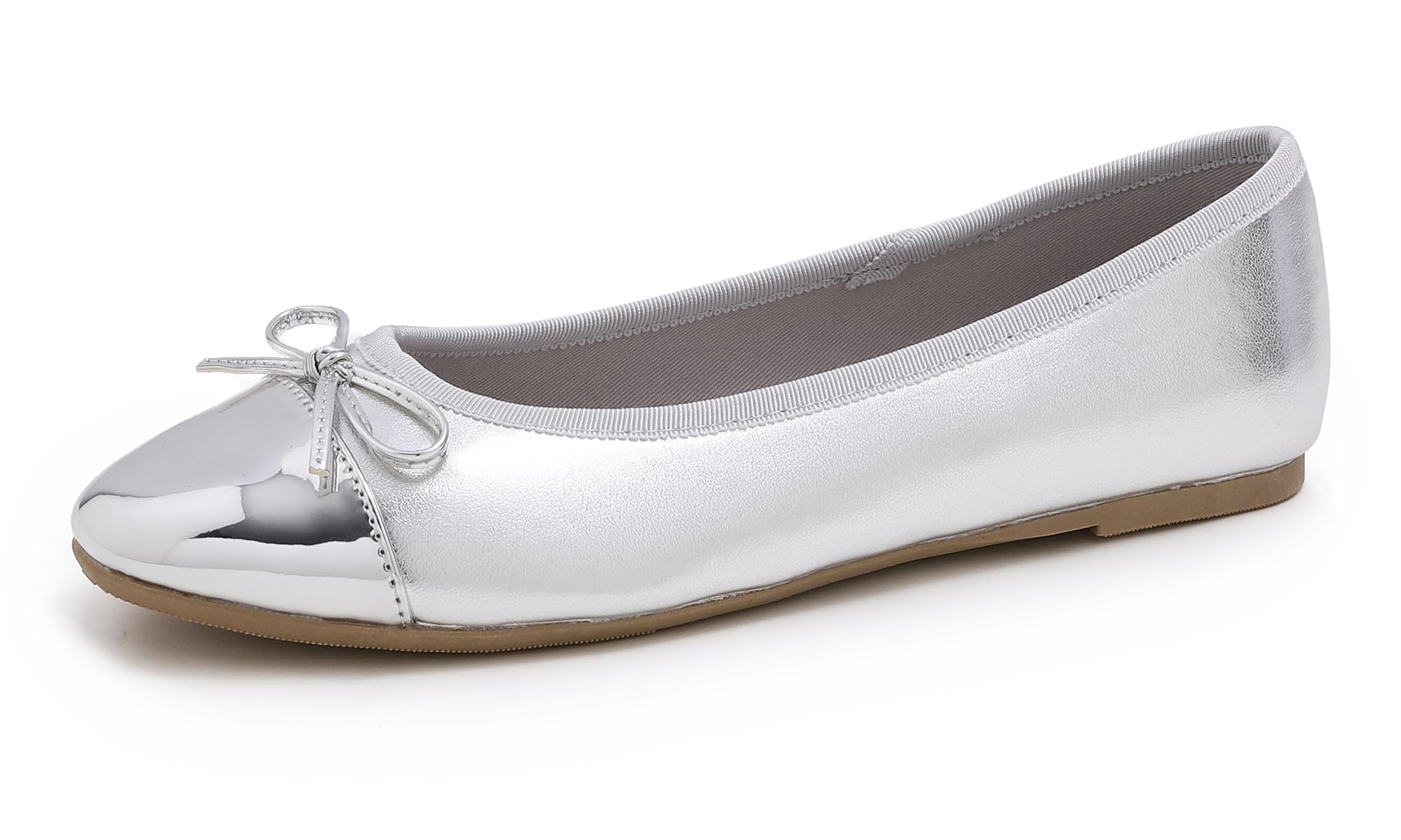 Feversole Women's Fashion Bow Tie Fashion Dress Ballet Flat, Round Toe Ballerina