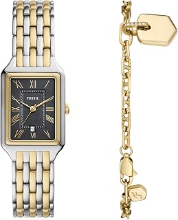 Fossil Women's Raquel Quartz Stainless Steel Three-Hand Watch, Color: Gold (Model: ES5220)