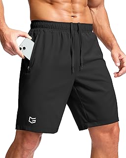 G Gradual Men's Athletic Running Shorts with 2 Zipper Pockets 7"/ 5"/ 9"