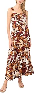 Vince Camuto Women Ladies Long Sleeve Thick Strap Maxi Dress