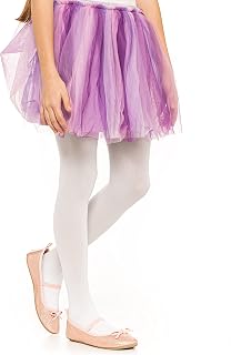 OVISSA Ballet Tights for Girls - School Uniform Dancing Sport Tights, Strong Footed Soft Microfibre, 50 DEN, 3-12 Years