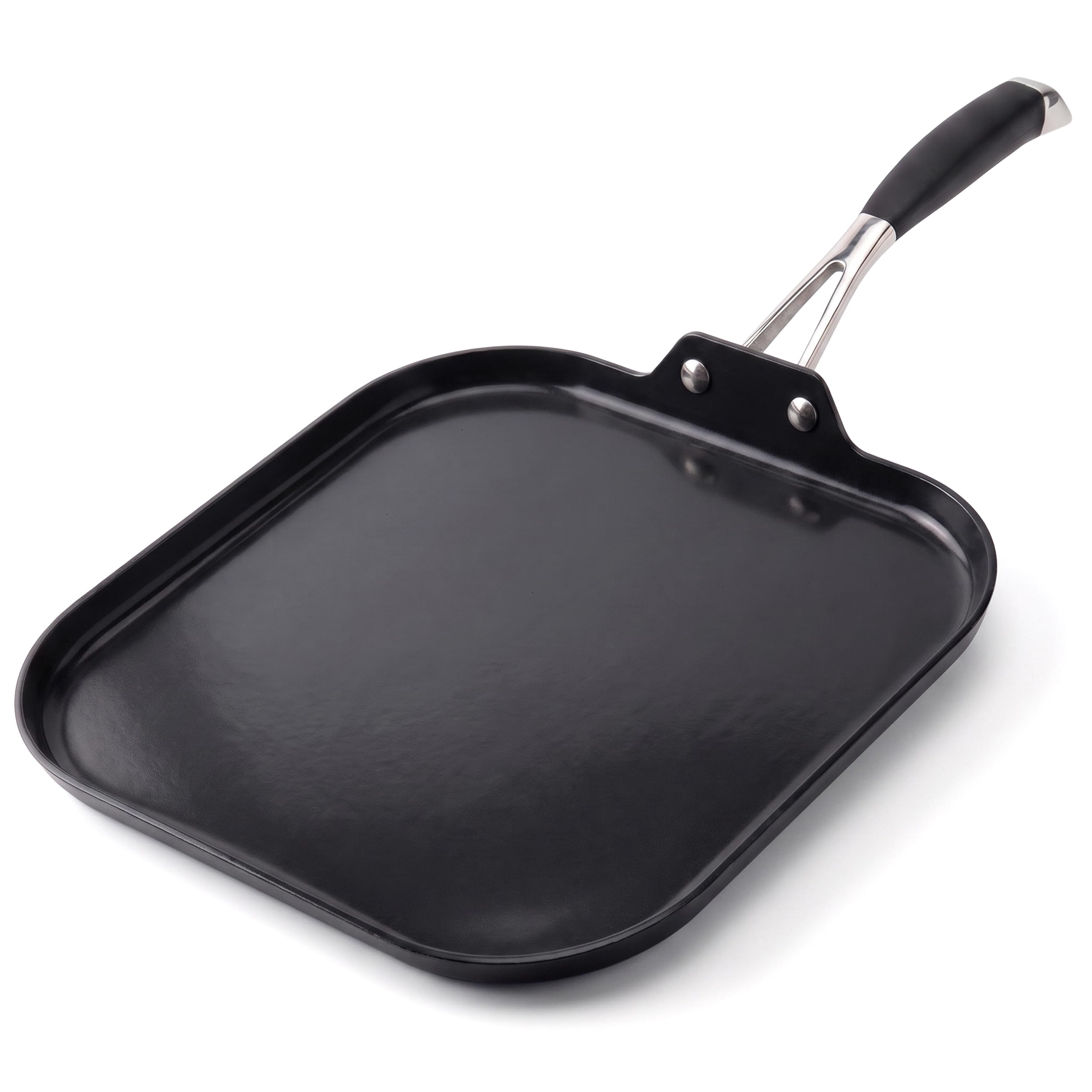 NutriChef 11-Inch Square Griddle Pan | Nonstick with Induction Base | 2-layer no