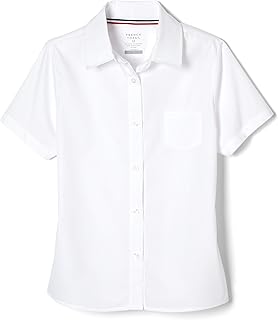 French Toast Girls' Short Sleeve Blouse with Pocket