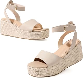 Espadrille Platform Wedge Sandals Braided Women Slip-On Sandal
