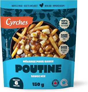 Cyrches Poutine Sauce Mix, Gluten-Free & Vegetarian, No Added Salt, 150 g