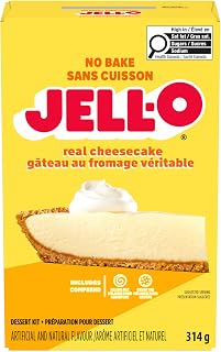 Jell-O 314 gr No Bake Dessert Real Cheesecake 6 Box/Carton Case