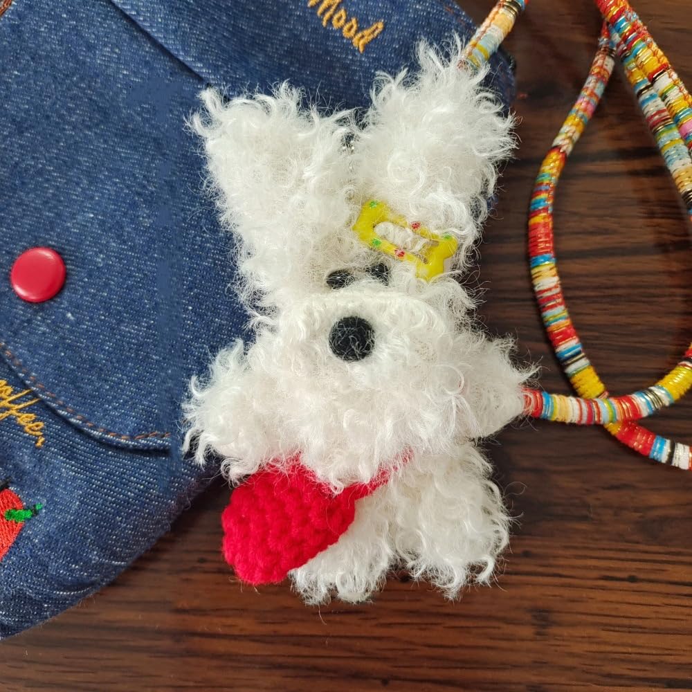 1/2 Pcs Cute Plush Keychain Cute Cartoon Pendant Backpack Hanging Decorative Cou