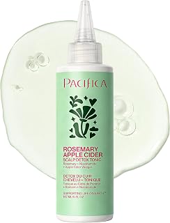 Pacifica Scalp Detox Tonic – Scalp Exfoliator with Glycolic &amp; Salicylic Acid for Clarifying Build Up &amp; Purifying – Infused with Rosemary to Support an Itchy, Dry Head – Vegan &amp; Cruelty-Free – 5 oz