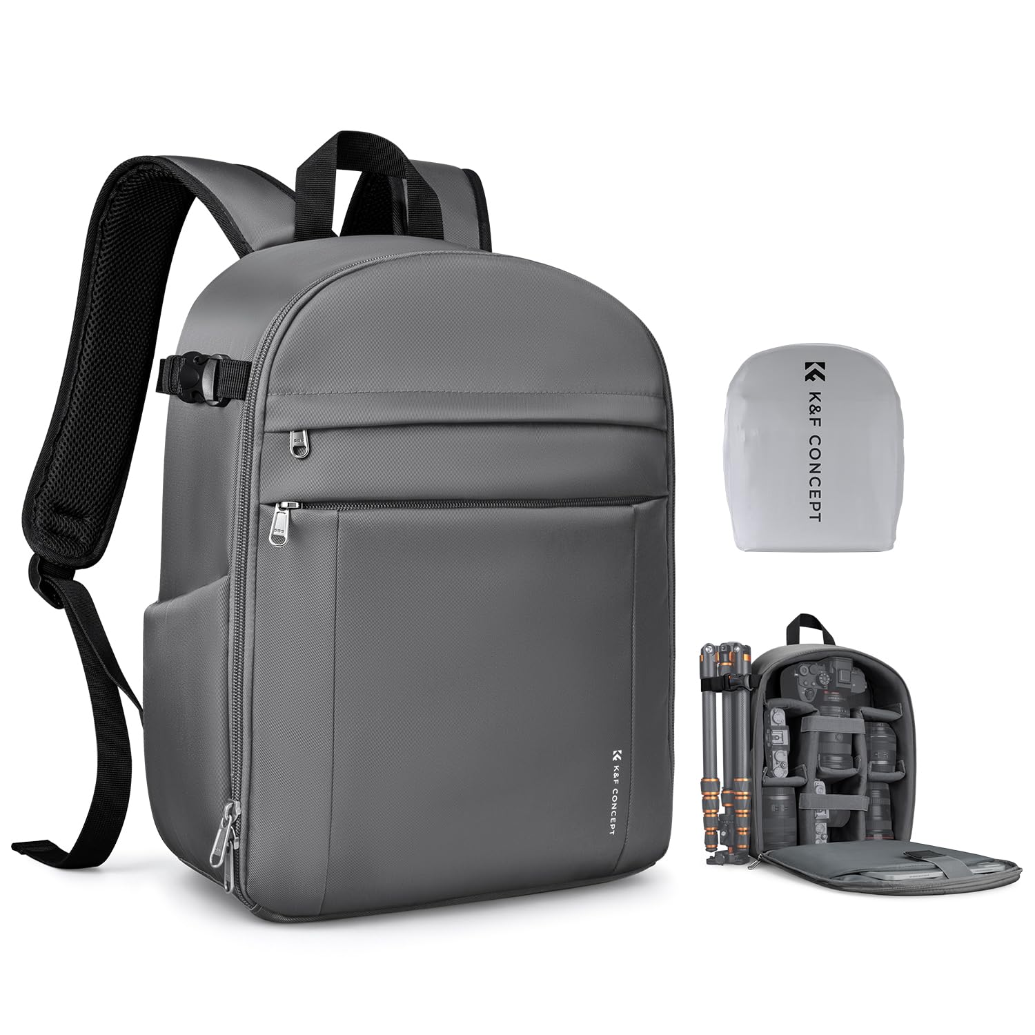 K&F CONCEPT Camera Backpack, Lightweight Camera Bag with Tripod Holder | Profess