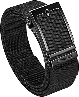 Fairwin Tactical Belt Military Style Webbing Rigger Belt Lightweight Heavy Duty Metal Buckle