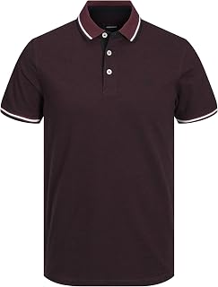 Jack & Jones Men's Jjepaulos Polo SS Noos Polo Shirt (Pack of 1)