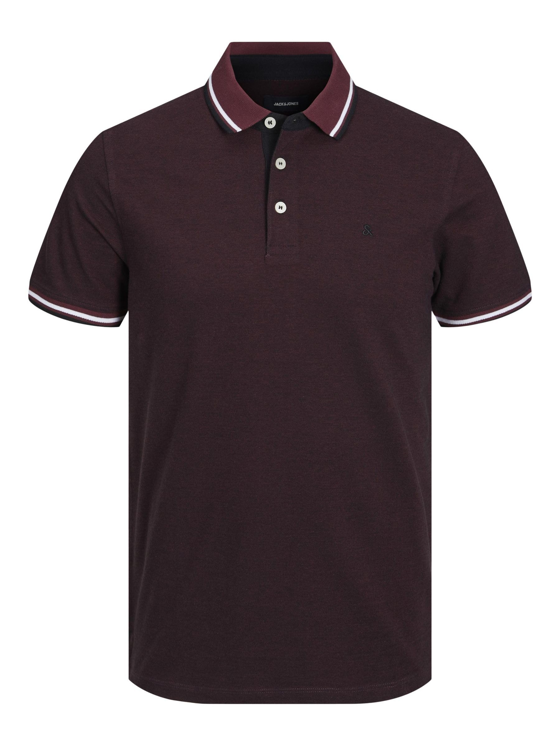Jack & Jones Men's Jjepaulos Polo SS Noos Polo Shirt (Pack of 1)