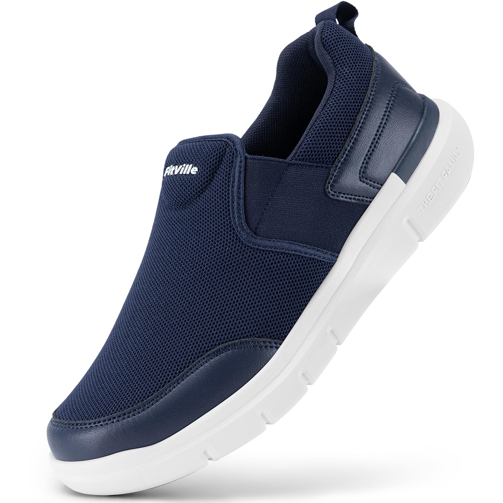 FitVille Men's Extra Wide Sports Shoes Non-Slip Walking Comfortable Lightweight 