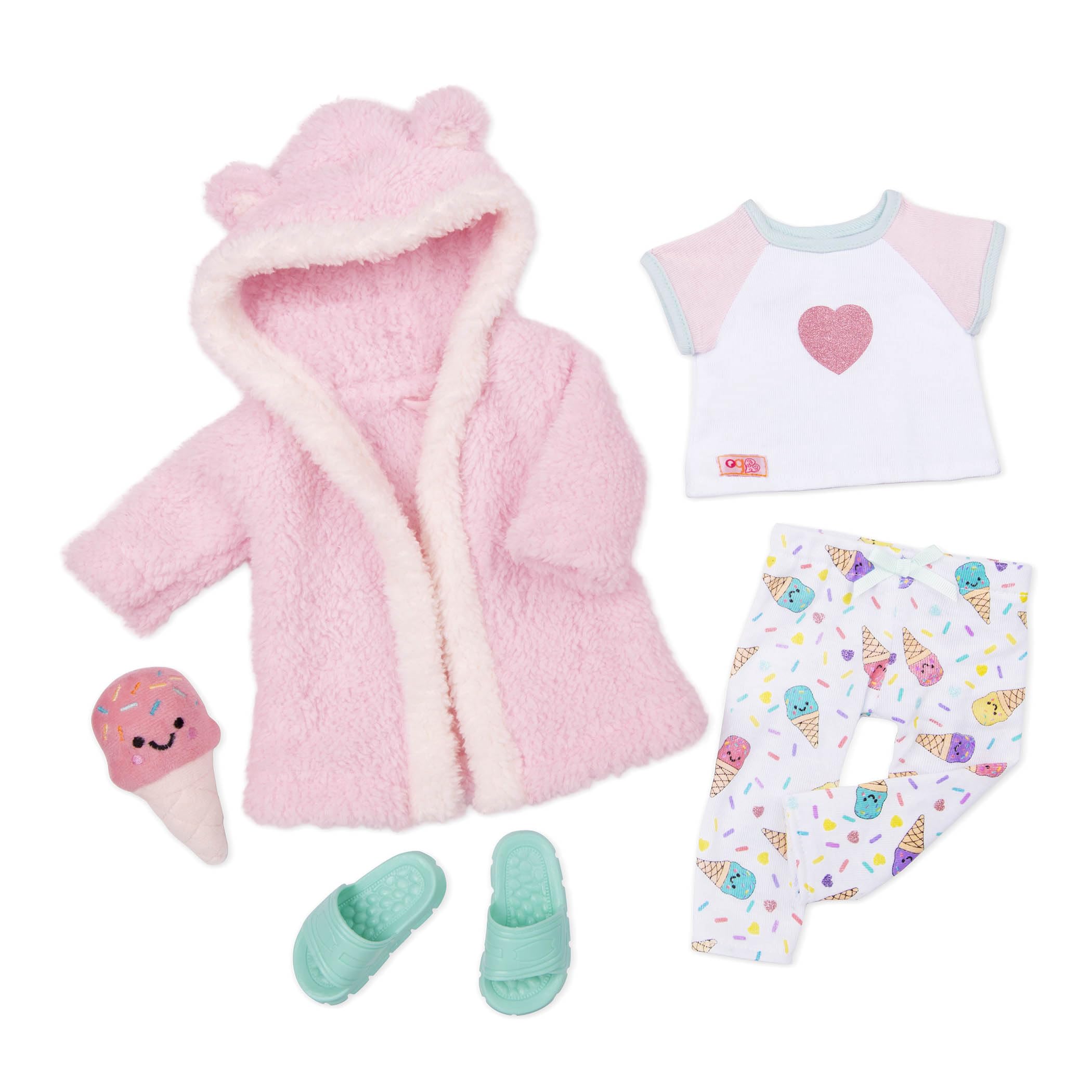 Our Generation 18-Inch Doll Ice Cream Pajama Outfit, Ice Cream Dreams Set | 18-i