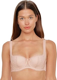 SUSA Dirndl Balconette Bra 7592 with Underwire and Delicate Bow - Size A-F - Dirndl Bra with Padded Cups and Adjustable Straps - High-Quality Materials - Comfortable and Elegant - Ökotex Certified