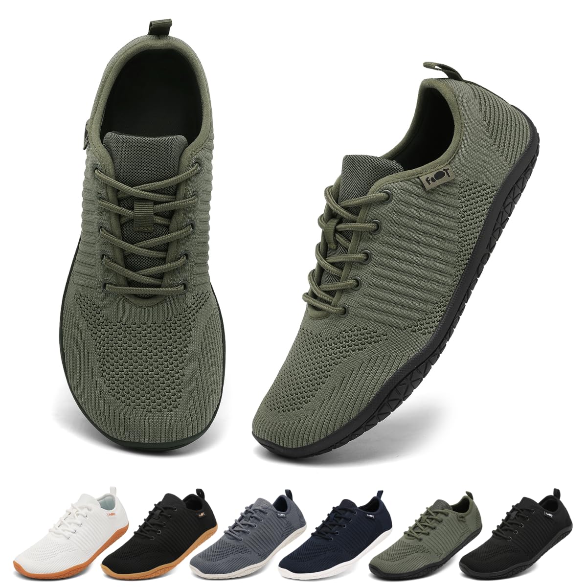 Geweo Barfußschuhe Herren Damen Breiter Zehenbox Zero Drop Sneaker Gr.37-47